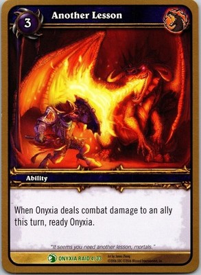 2006 Another Lesson 4 Uncommon World of Warcraft WOW TCG CCG