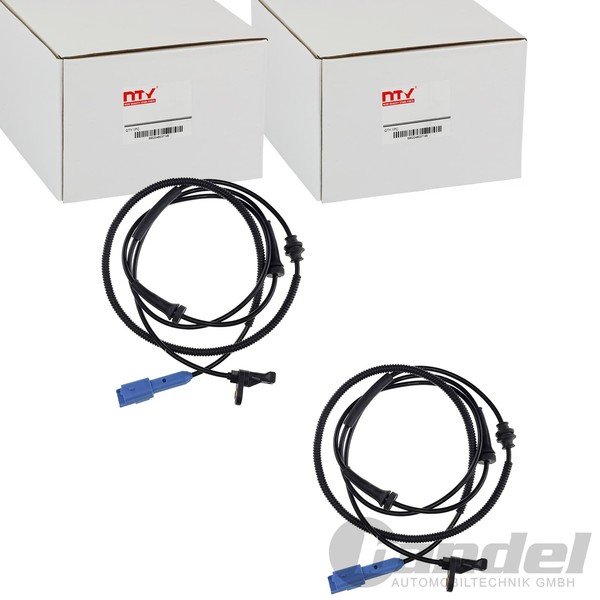 2X Nty ABS-SENSOREN Hinten Beidseitig Passend FÜR CitroËN C5 Links+Rechts-image