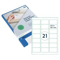 Rillprint - Etikett 63,5 X 38,1 Mm Matt Transparent 525 Etiketten