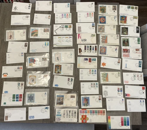 Israel First Day Covers: Lot of 55 (1960s - 1980s)