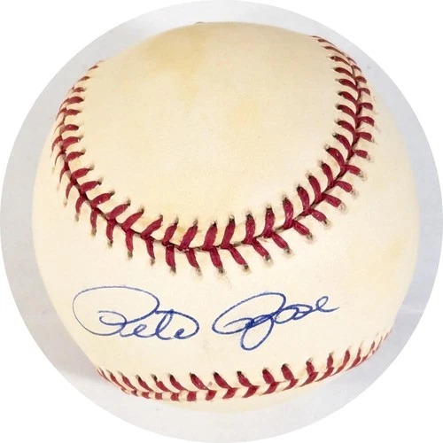 Pete Rose Autographed NL Giamatti Baseball JSA CK18258