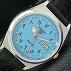 JAPAN VINTAGE REFURBISHED SEIKO 5 AUTOMATIC 6309A MENS ARABIC WATCH a441289-1
