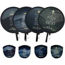 Round Foldable Hand Fans, Style Handheld Fans Cooling Foldable, Round Japanese