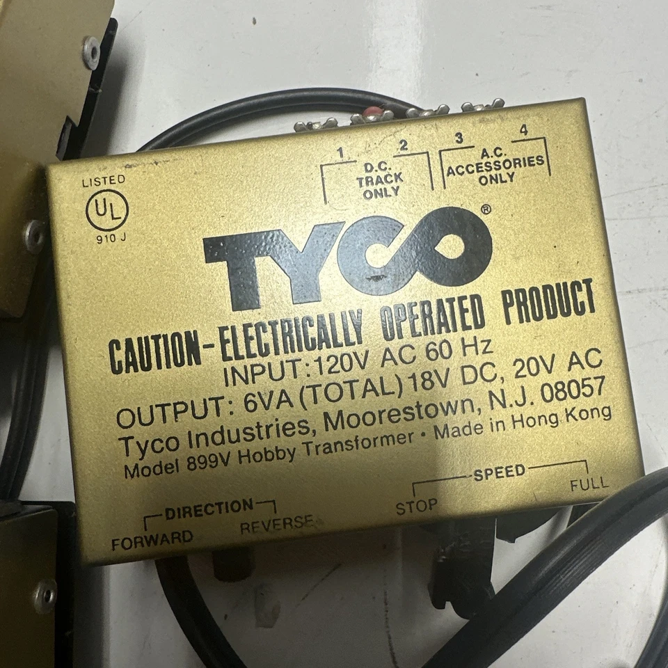 3-Tyco Model No. 899 V HO Vintage Train Transformer 18 V DC 20V AC Untested - Image 3 of 4