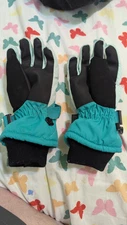 All In Motion Childrens Size 4-7 Winter Gloves Teal