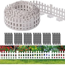 Garden Edging 33FT x 4.9IN Tall, Landscape Edging Borders with 60pcs Plastic ...