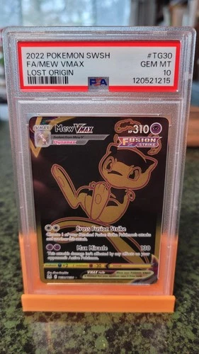 2022 POKEMON SWORD & SHIELD LOST ORIGIN #TG30 FULL ART/MEW VMAX PSA 10