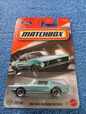 Matchbox 1968 Ford Mustang Fastback Blue 67/125 And Free Gift | eBay