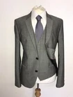 HUGO BOSS - Mens Slim Fit 3 Piece GREY WOOL SUIT - 40 Reg - W34 L32 - WORN TWICE
