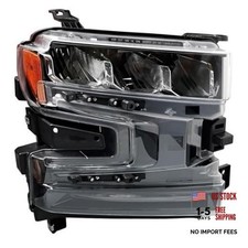 LED Headlight w/Bulbs for Chevy Silverado 1500 LT WT 2019 2020 2021, Right