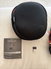 Jabra Evolve 65 MS Wireless Stereo Headset with USB Adapter and Charging Cord