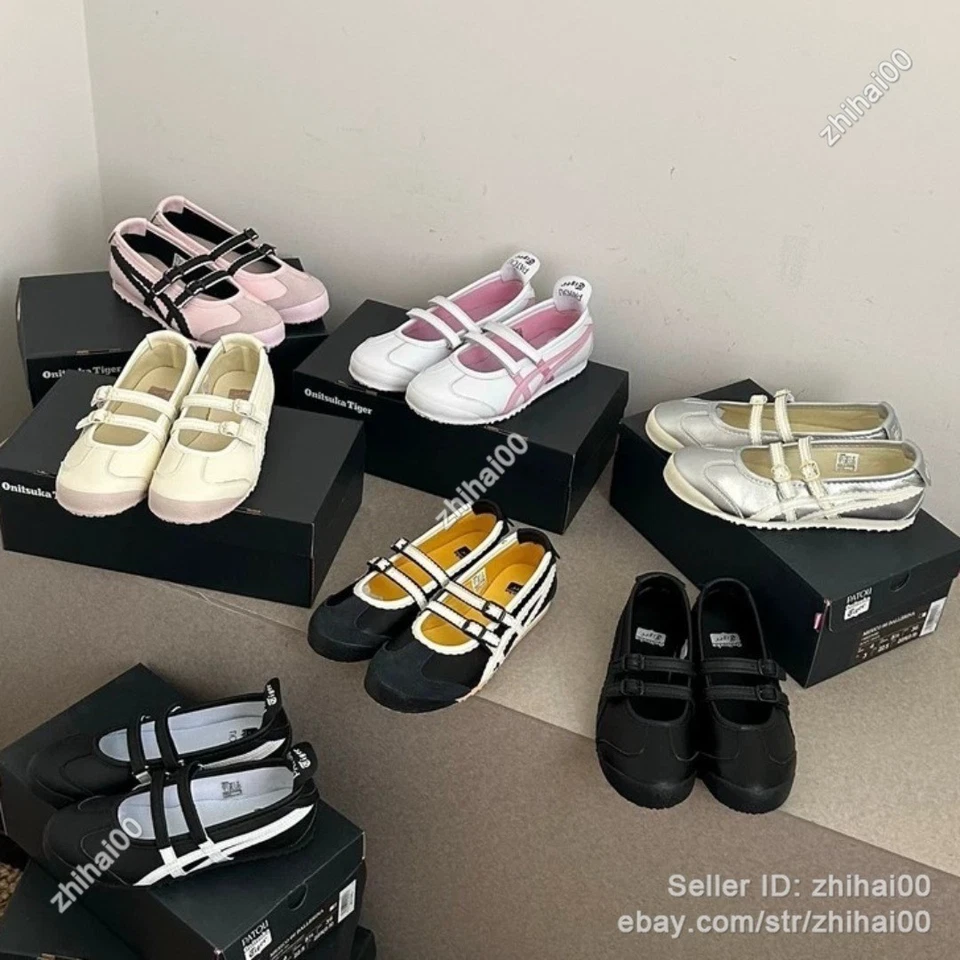 Черно-белые туфли Patou X Onitsuka Tiger Mexico 66 Tgrs модель Mary Jane 1183c379-002 - Изображение 2 из 4