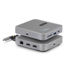 StarTech 7-in-1 USB C DisplayLink Dual Monitor Docking Station, 4K 60Hz HDMI Doc