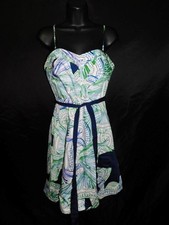 Anthropologie Moulinett Soeurs sz 6 Empire Sun Dress Sleeveless Strapless Sm