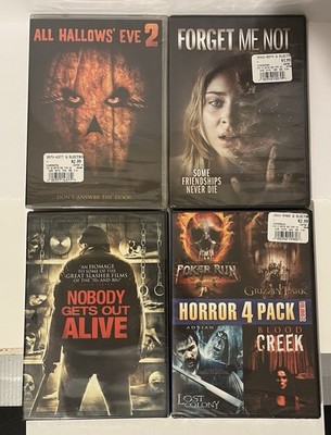 Lot Of 4 Horror Movie DVD s New Sealed All Hallows Eve Nobody Gets Out Alive +2