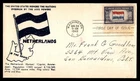 Mayfairstamps US FDC 1943 Flag of Netherlands The Hague First Day Cover aaz_1191