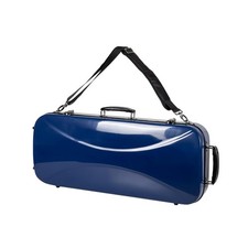 Crossrock Fiberglass Double Violin Case for Two Full-size Violins TSA Lock