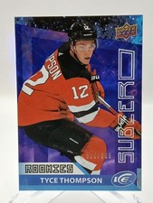 2021-22 Upper Deck ICE Hockey SZ-49 Tyce Thompson Rookie Sub-Zero /999