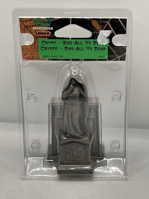 2005 Lemax Spooky Town Crypt Rise All Ye Dead Halloween Village Figurine 54321