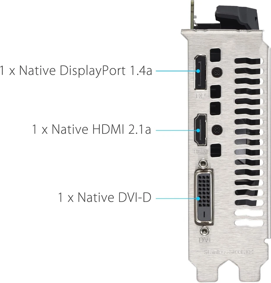 NEW ASUS Dual NVIDIA GeForce RTX 3050 6GB OC Edition Gaming Graphics Card - GPU - Image 2 of 4