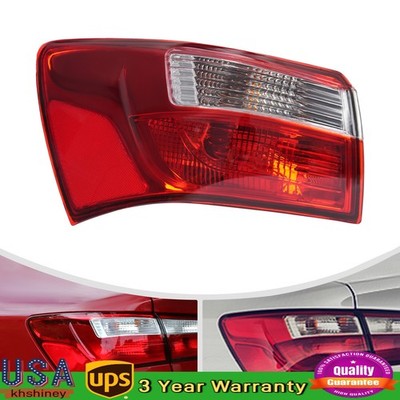 For 2012-2017 Kia Rio Left Tail Light Rear Brake Lamp Halogen w/Bulb Driver Side