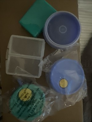 Tupperware  Mini Vintage Style Keychain, Magnet Containers