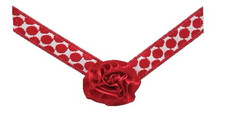 Switch Flops by Lindsay Phillips Mai Strap Red Cream Polkadot Rose Flower Medium