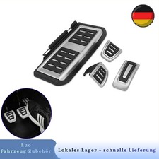 4 Stück Handbuch Pedalset Pedalkappen Fußstütze für Volkswagen Golf 7 Passat B8