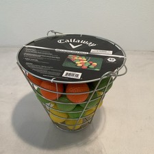 42 pc Callaway Soft Flight Foam Golf Balls  Basket Orange Green Yellow NWT