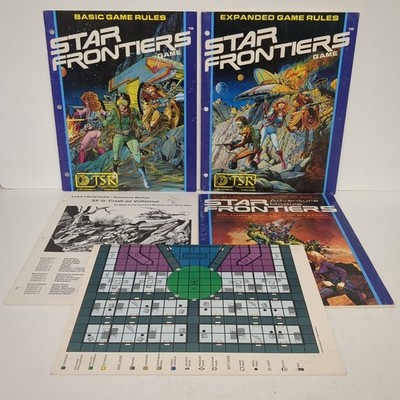 Star Frontiers  TSR Basic, Expanded Rule Books Volturnus SF-0, SF-1 And Map