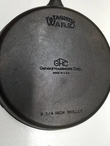 WAGNER WARE GHC General Housewares Corp 11 3/4 Inch Cast Iron Skillet USA