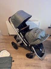 Uppababy Vista V2 Double Pram Stroller Pushchair with Accessories