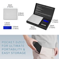 1000g x 0.1g Mini Pocket Scale Professional D...
