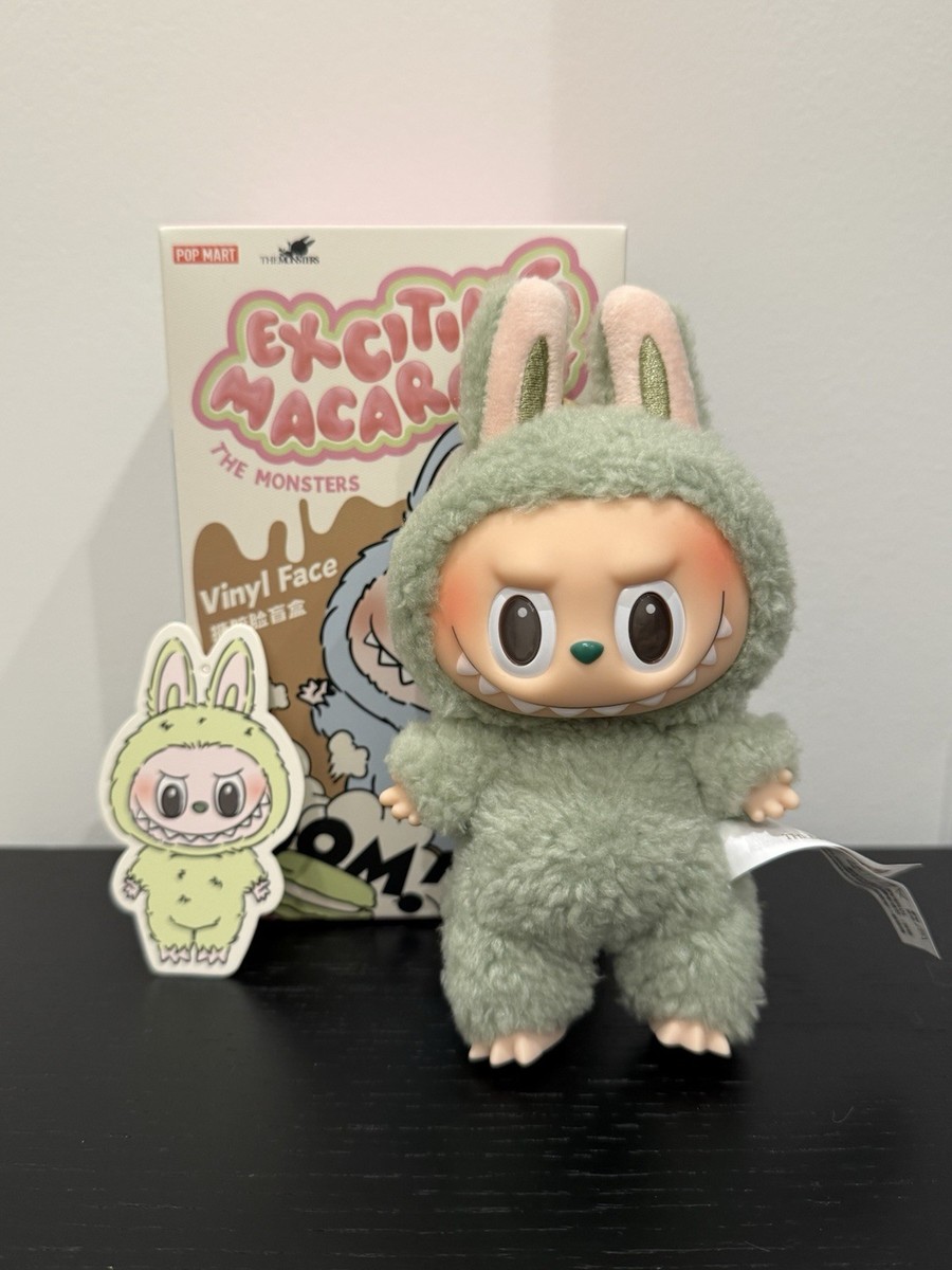 Authentic POP MART Labubu Monsters Exciting Macaron Plush GREEN