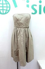 Marc by Marc Jacobs Cotton Linen Beige Strapless Dress S/M Used