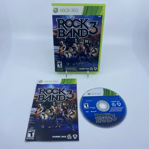 Rock Band 3 Xbox 360 2010 CIB Complete Tested & Working