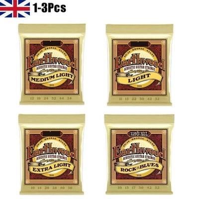 MARKENLOS 1-3set Ernie Ball Earthwood Light 80/20 Akustik Gitarre Saiten Western Satz