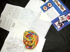 1978 Artcraft Concepts Crewel Embroidery Marigolds Oval 3811 new 