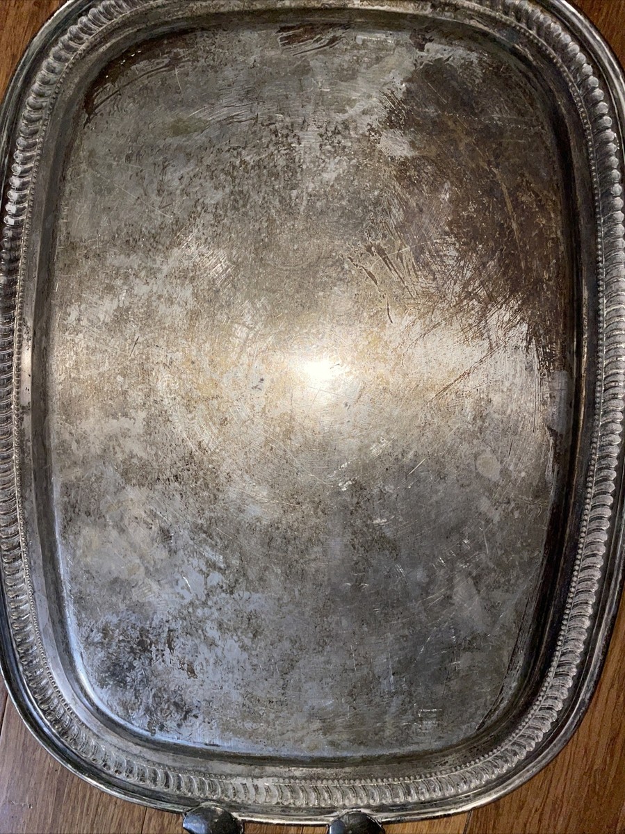 vintage Large Heavy Copper Silver Plate Tray With Handles | eBay vintage Large Heavy Copper Silver Plate Tray With Handles | eBay
