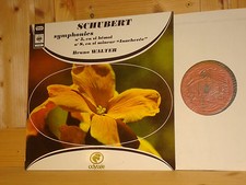 Schubert Symphonies 5 8 Unfinished BRUNO WALTER CBS STEREO LP S61033 MINT