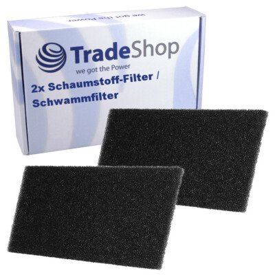 2x Schaumstoff-Filter für Ignis AWH 407 AZI-HP 7600 7601 7671 Maytag MTD09HPWH