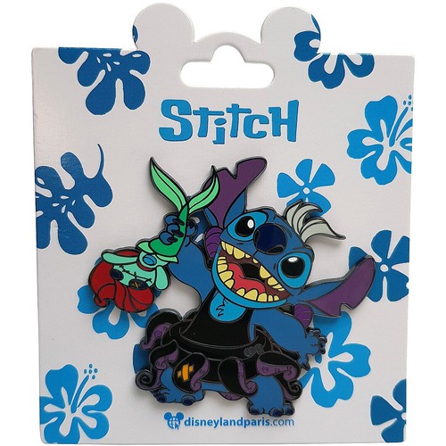Disneyland Paris Stitch Ursula Pin Trading großes Anstecker Die kleine Meerjungfrau Disney - Bild 1 von 6