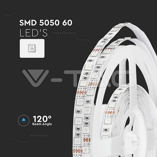 Striscia led SMD flessibile 55W monocolore 60 LED/M 5 mt 12V V-TAC VT-5050-60-N - Imagen 5 de 7