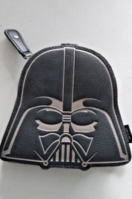 Loungefly Disney Star Wars Darth Vader Black Silver Coin Case Wallet-collectible
