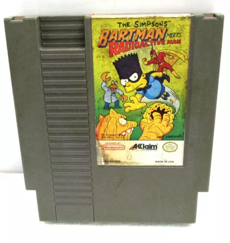 The Simpsons Bartman Meets Radioactive Man Nintendo Entertainment System NES
