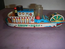 Vintage Tin Show Boat Friction Working Toy 1950s Japan