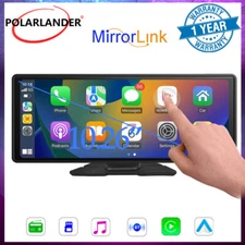 10.26 inch Portable Car Stereo BT Wireless Carplay GPS Mirror Link Android auto