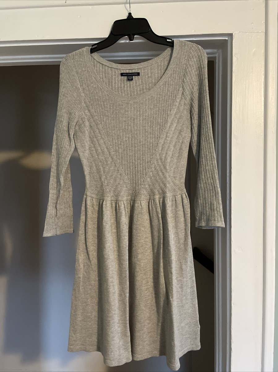American Eagle A Line Sweater Dress Grey Medium | eBay American Eagle A Line Sweater Dress Grey Medium | eBay