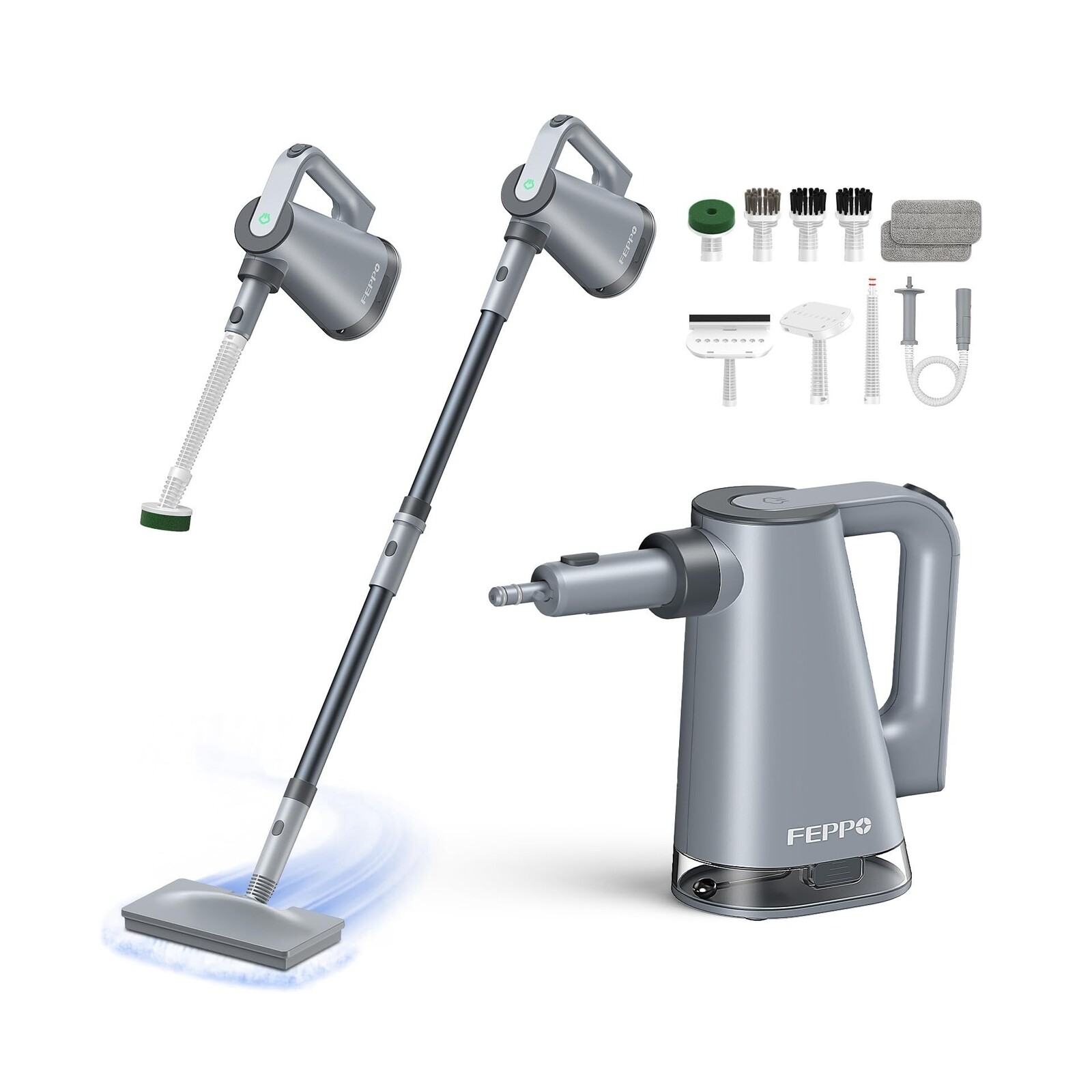 FEPPO Steam Mop with Detachable Handheld Cleaner for Floors and Home Surfaces-image