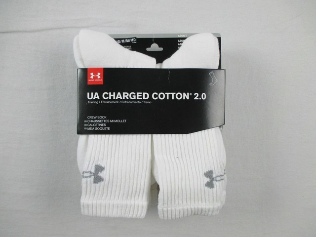 under armour charged cotton crew socks
